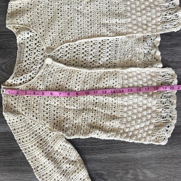 Chloe Vintage Creme Knit Cardigan - Picture 8 of 8